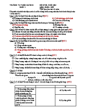 Đề và đáp án kiểm tra định kì cuối học kì II Toán lớp 5 - Năm học 2015-2016